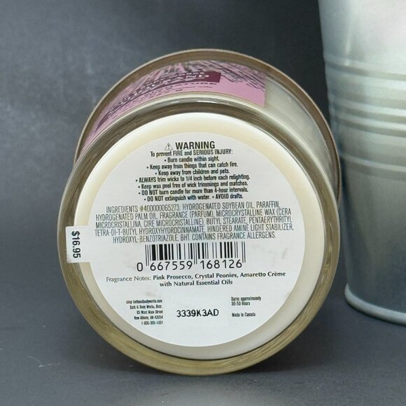 BBW A Thousand Wishes White Barn Bath & Body Works Single Wick Candle - Picture 9 of 10